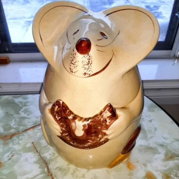ADORABLE! Mouse cookie jar - Picture 1 of 5
